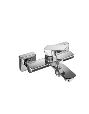 Brass Wall Mounted Shower Mixer Taps Faucet Polished With Adjustable Temperature T8031