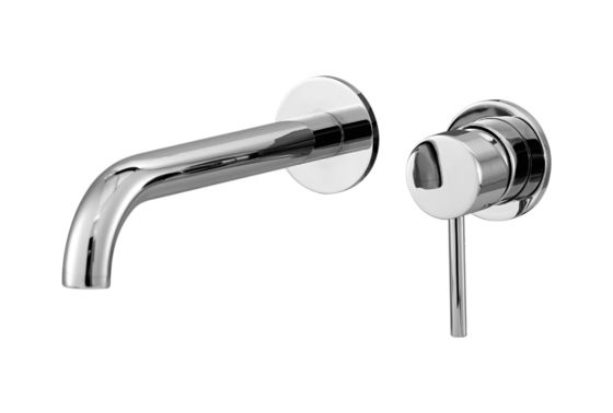Concealed Shower Mixer Faucet , Chrome Concealed Basin Taps Brass With Single Handle