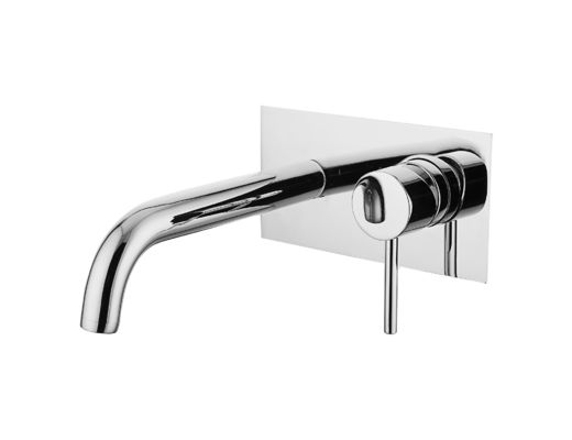 Brass Wall Mounted Basin Mixer Taps , Concealed Wash Basin Mixer Faucet