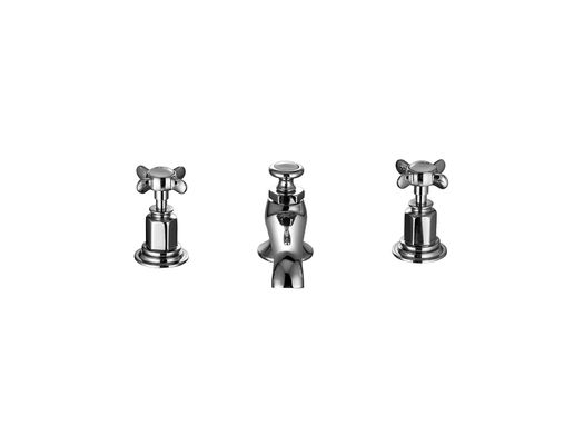 Contemporary Concealed Basin Mixer Tap Chrome Finish Brass Material