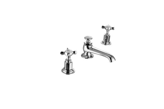 Contemporary Concealed Basin Mixer Tap Chrome Finish Brass Material