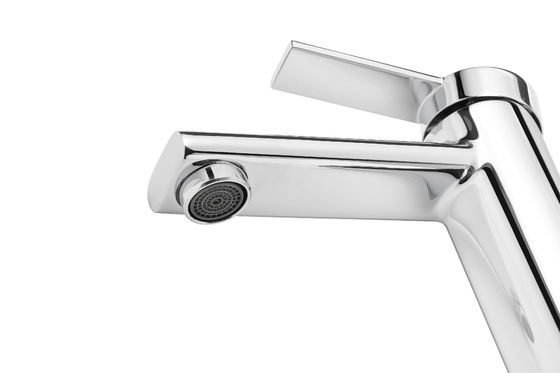Single Handle Polished Basin Mixer Taps For Basin & Bathroom T9762W