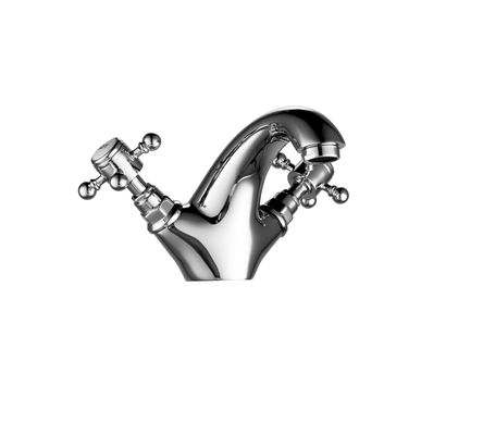 Contemporary Basin Mixer Taps in Polished Finish For Bathroom T8032W