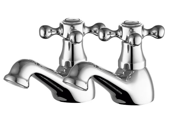 Durable Brass Bathroom Taps , Contemporary Bath Tap Pairs With Ceramic Valve