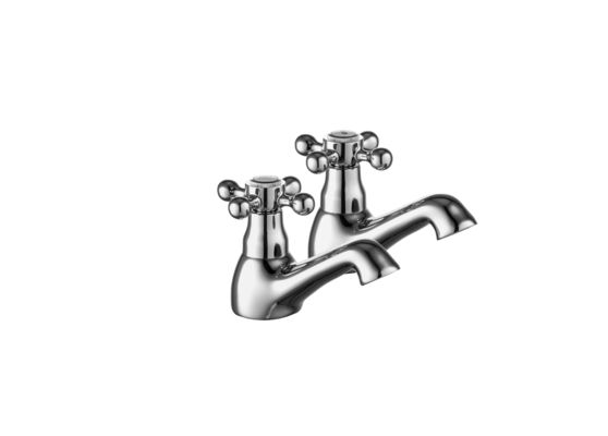 Durable Brass Bathroom Taps , Contemporary Bath Tap Pairs With Ceramic Valve