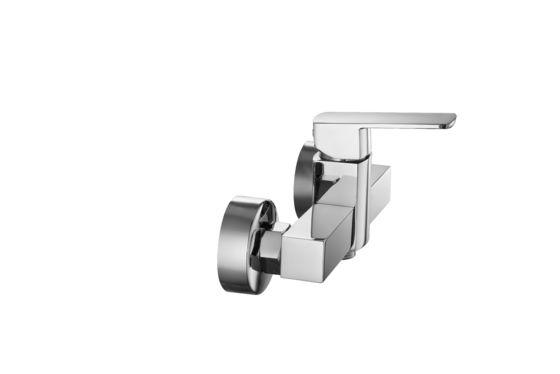 Stylish Wall Mounted Bath Shower Mixer Tap Polished Bathroom Shower Faucets