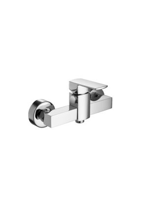 Stylish Wall Mounted Bath Shower Mixer Tap Polished Bathroom Shower Faucets