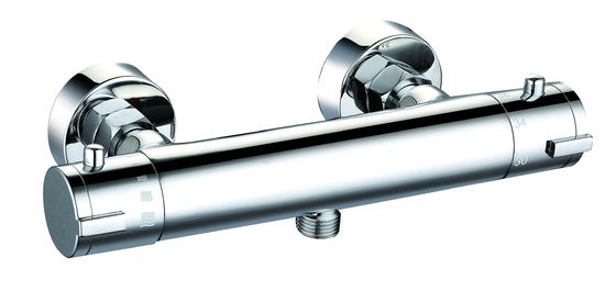 0.5-3.0 Bar Thermostatic Mixer Taps Chrome Finish Brass Material