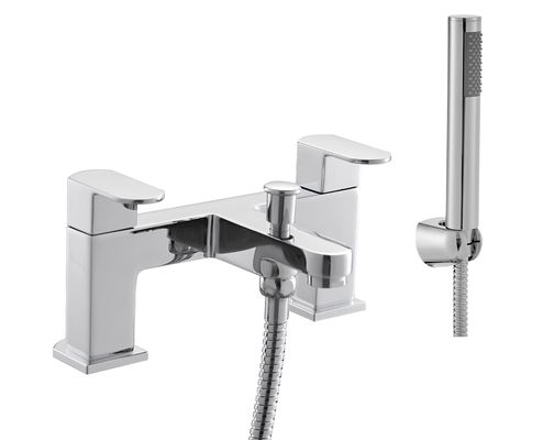 Simple Design Chrome Bathroom Mixer Tap Faucet With Ceramic Valve