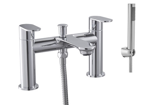 Modern Bath Shower Mixer Taps  0.5 Bar -3.0 Bar with Double Handle