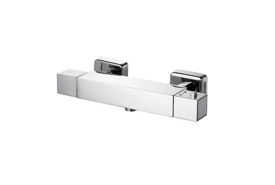 Brass Thermostatic Mixer Taps Polished With Double Handle T80814