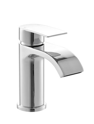 Single Handle Chrome Basin Mixer Taps Deck Mounted Bathroom Sink Taps