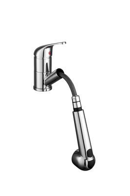 Flexible Kitchen Mixer Taps Single Lever Brass Material T81019