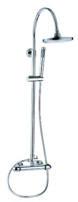 Modern Thermostatic Shower Taps Polished Brass Material