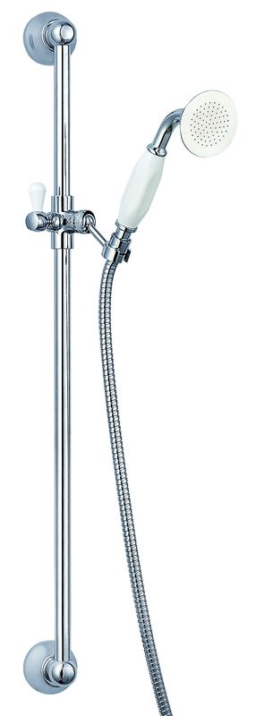 Wall Mounted Shower Slide Rail Kit Brass Adjustable Bath Shower Riser Kit
