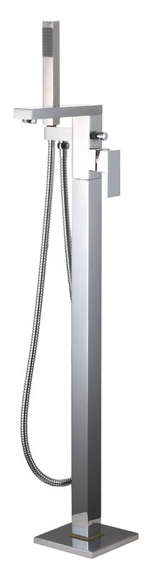 Chrome Free Standing Bath Shower Mixer Tap Brass Material T8290