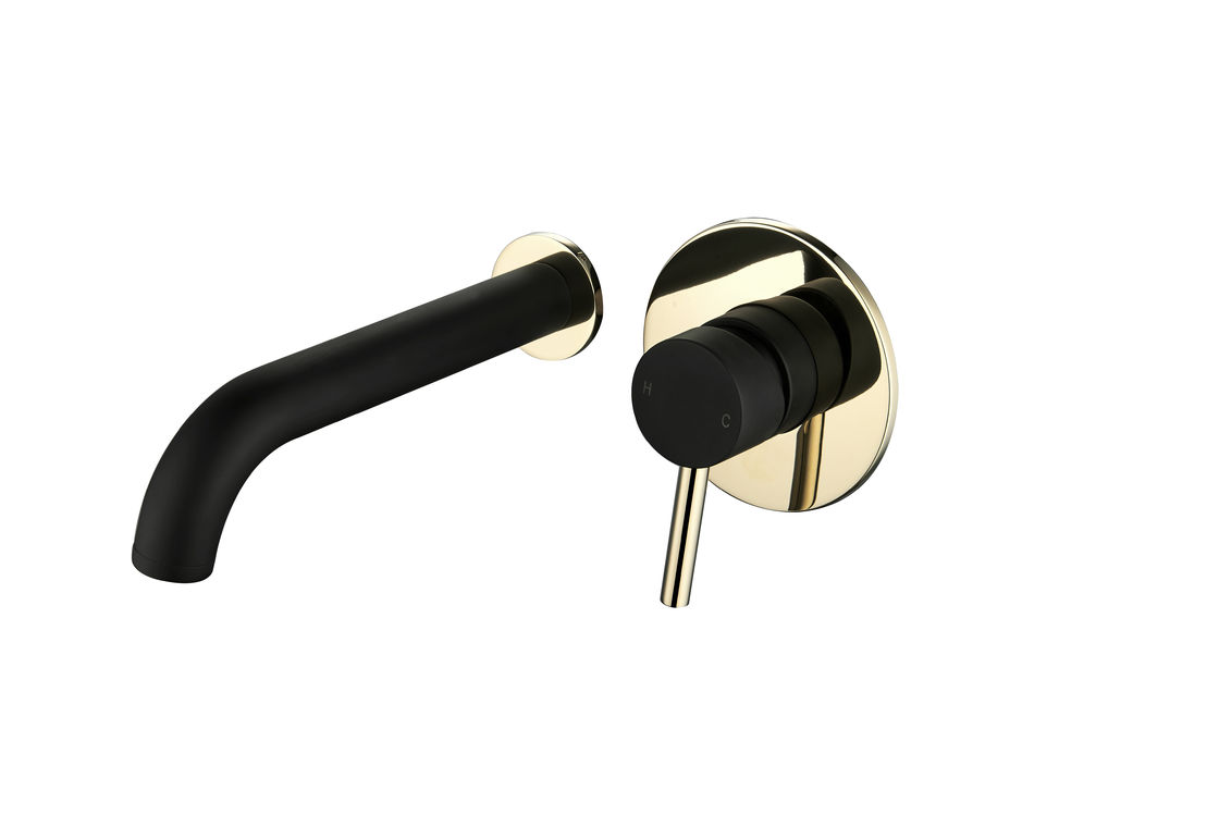 Wall Mounted Concealed Basin Mixer Faucet / Brass Concealed Shower Faucet
