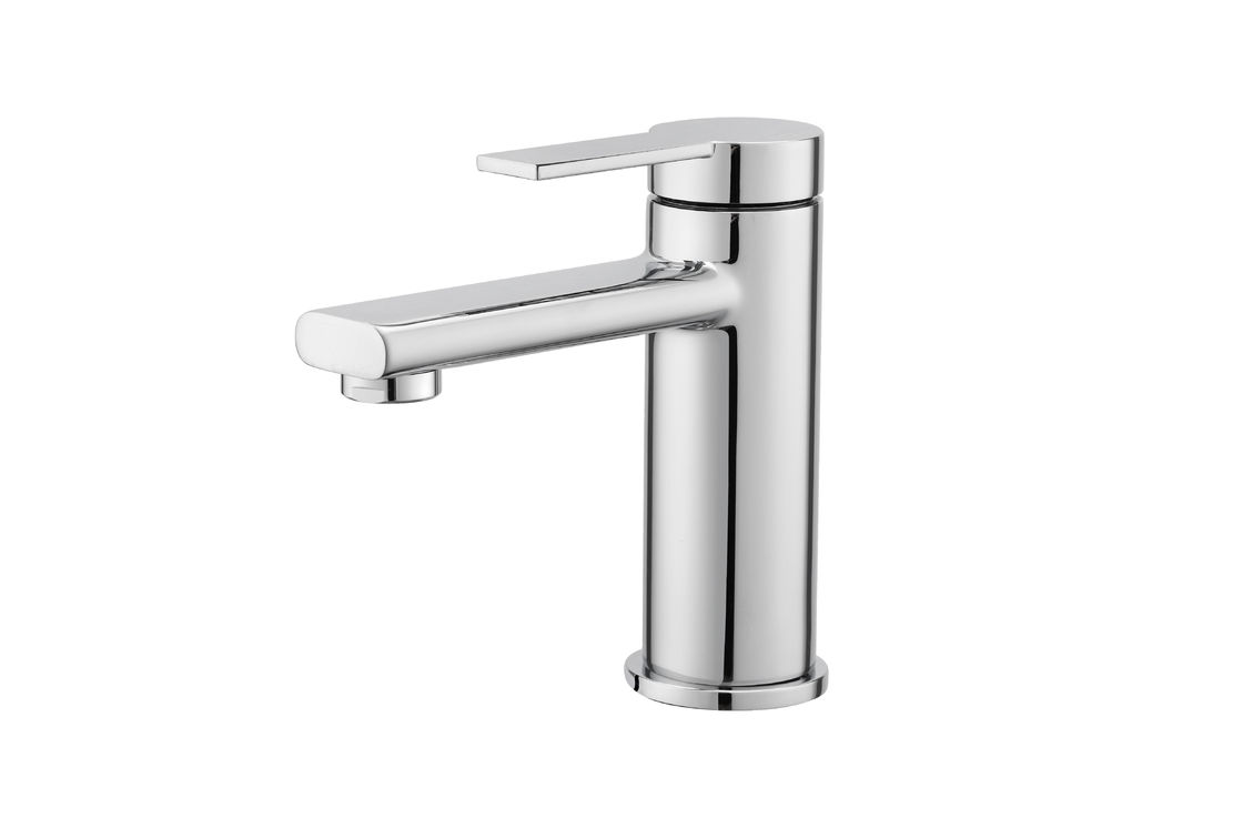 Single Handle Polished Basin Mixer Taps For Basin & Bathroom T9762W