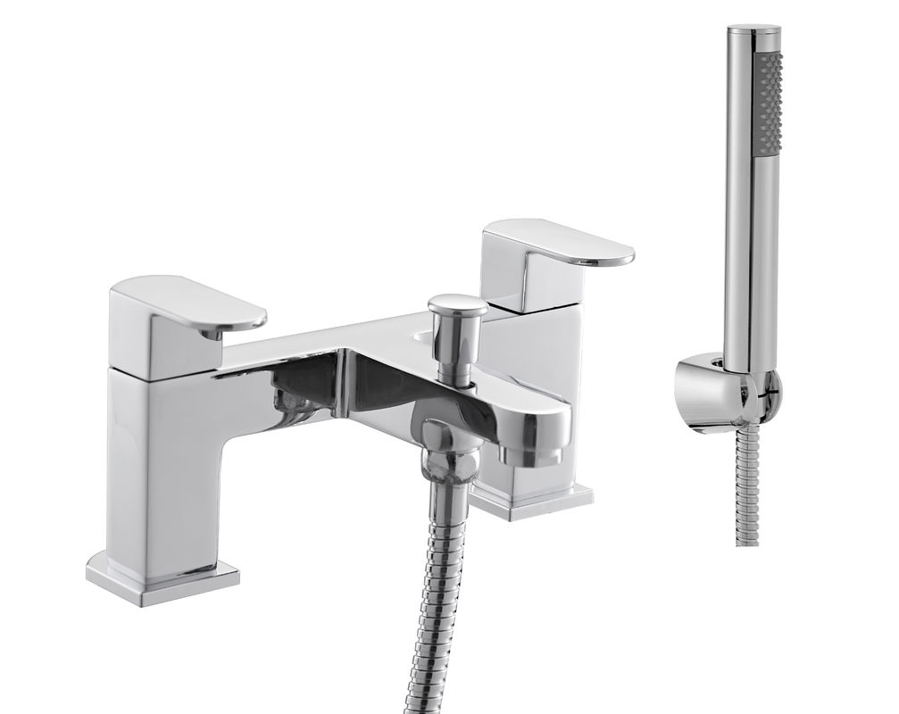 Simple Design Chrome Bathroom Mixer Tap Faucet With Ceramic Valve