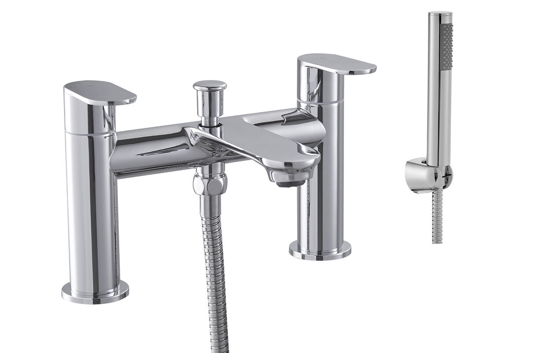 Modern Bath Shower Mixer Taps  0.5 Bar -3.0 Bar with Double Handle