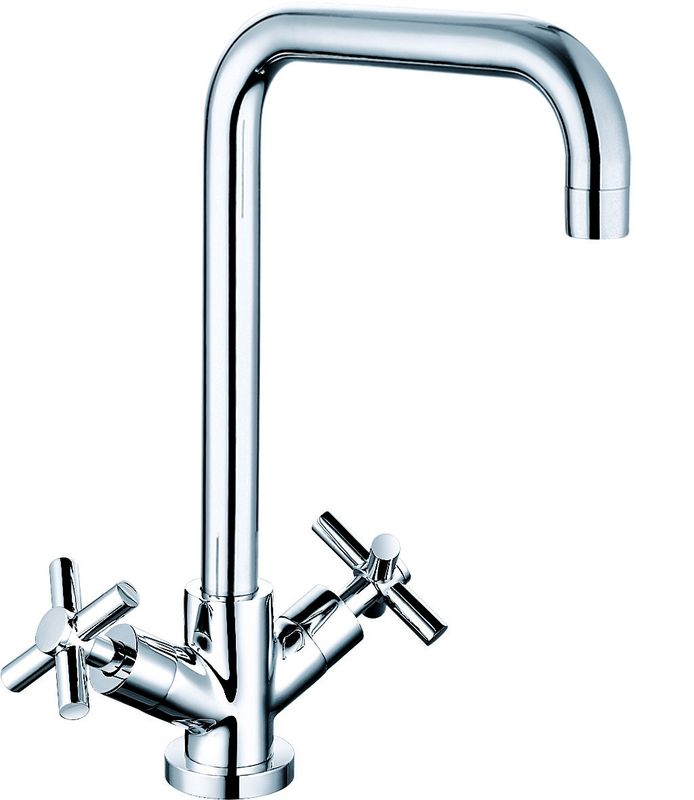 Economical Kitchen Mixer Taps Double Handle Brass Kitchen Sink Faucets T81024